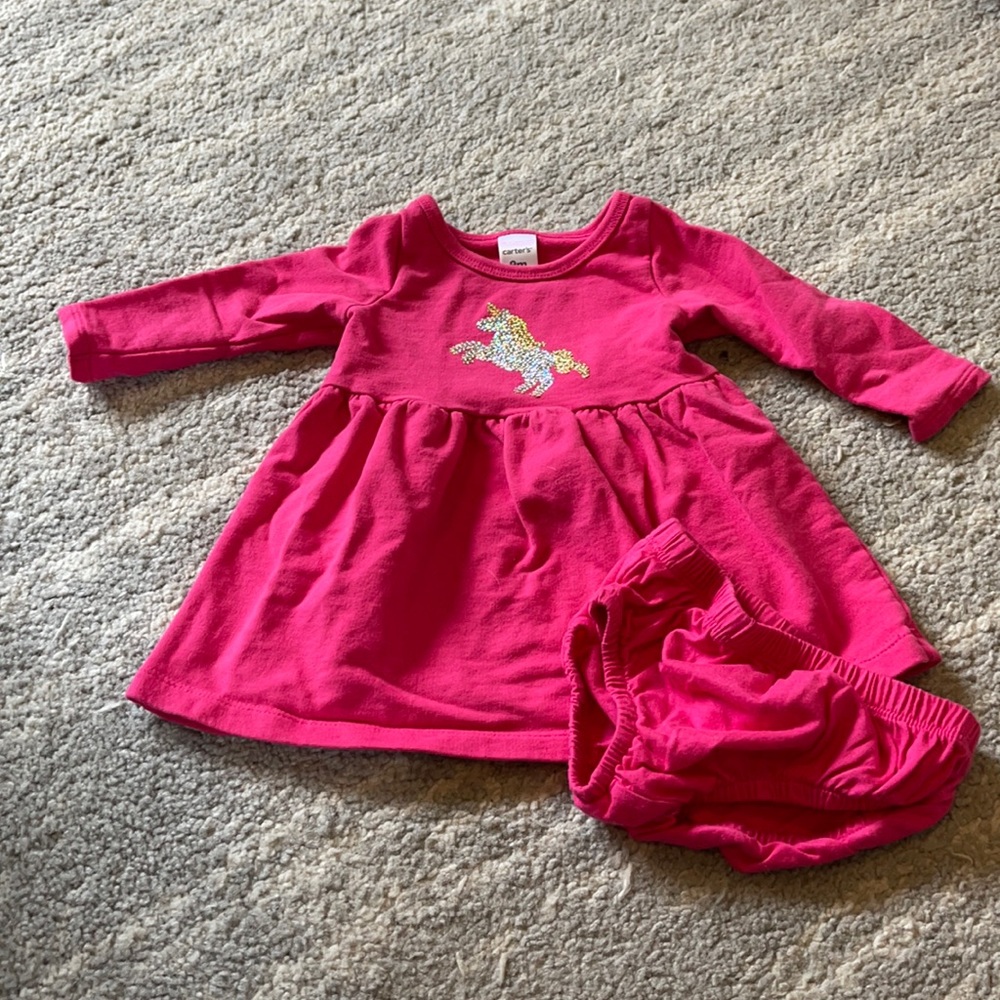 Pink unicorn dress
